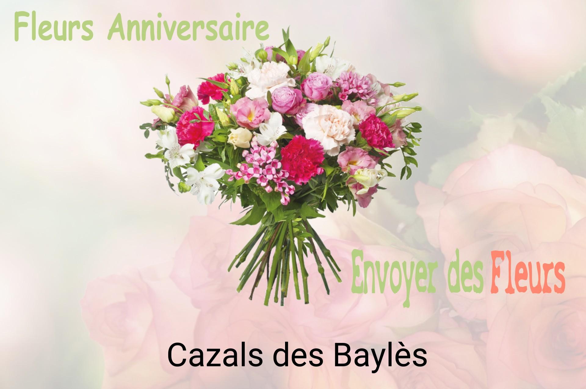 Bouquet de fleurs d’anniversaire livré à Cazals-des-Baylès