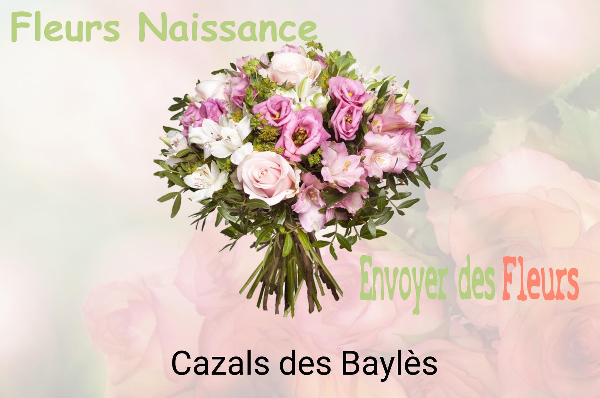 Bouquet de fleurs de naissance livré à Cazals-des-Baylès